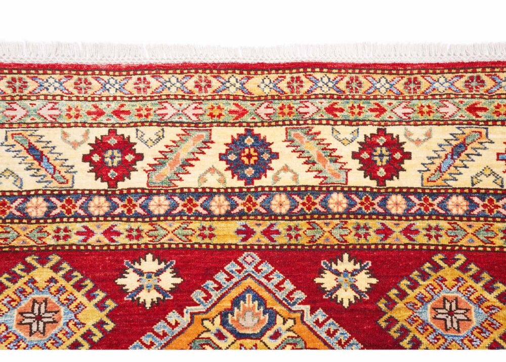 Premium Sherwan Traditional Red Rug 8x5.7 ft Wool/Cotton