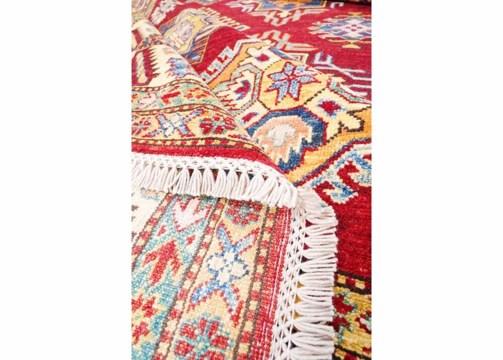 Premium Sherwan Traditional Red Rug 8x5.7 ft Wool/Cotton