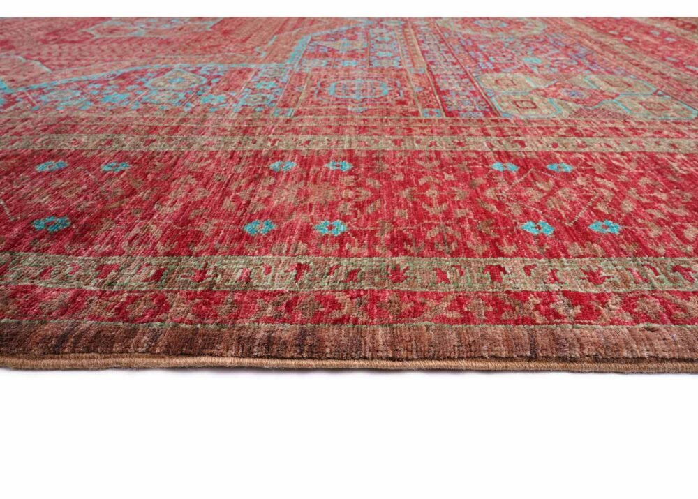 Red Area Rug for Kitchen, Bedroom, Living Room Traditional Memluk