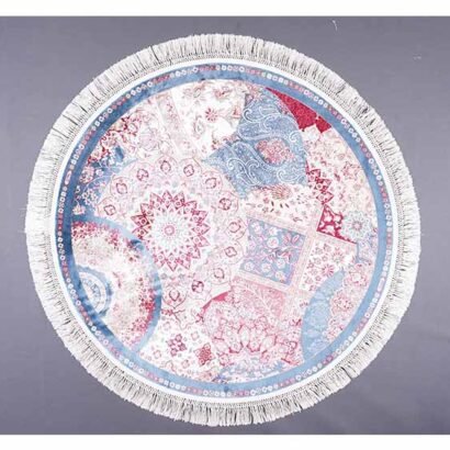 Round Area Rugs for Living Room 3.2x3.2 ft Silk Medallion - Rugs 1