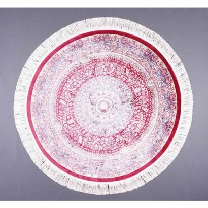 Round Rug for Dining Room Silk Medallion 3.2x3.2 ft - Rugs 1
