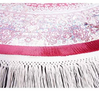 Round Rug for Dining Room Silk Medallion 3.2x3.2 ft - Rugs 1