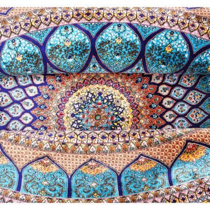 Round Rugs for Dining Room Silk Medallion 4.9x4.9 ft - Rugs 1