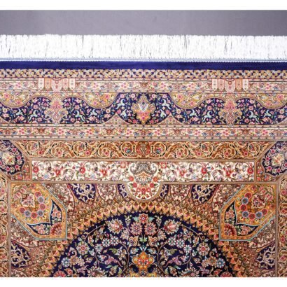 Rug for Under Dining Table Silk Medallion 4.9x7.3 ft - Rugs 1