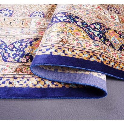 Rug for Under Dining Table Silk Medallion 4.9x7.3 ft - Rugs 1
