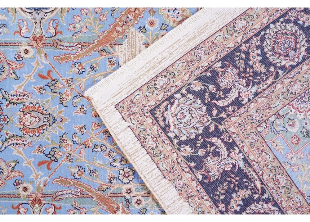 Small Blue Area Rugs Modern Oriental 3.9x2.6 ft - Rugs 1