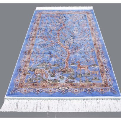Small Patio Rug 2.6x3.9 ft Bamboo-Silk Medallion - Rugs 1
