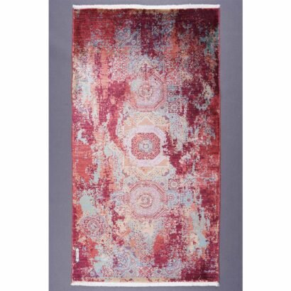Small Red Throw Rugs 1.9x3.9 ft Modern Memluk - Rugs 1