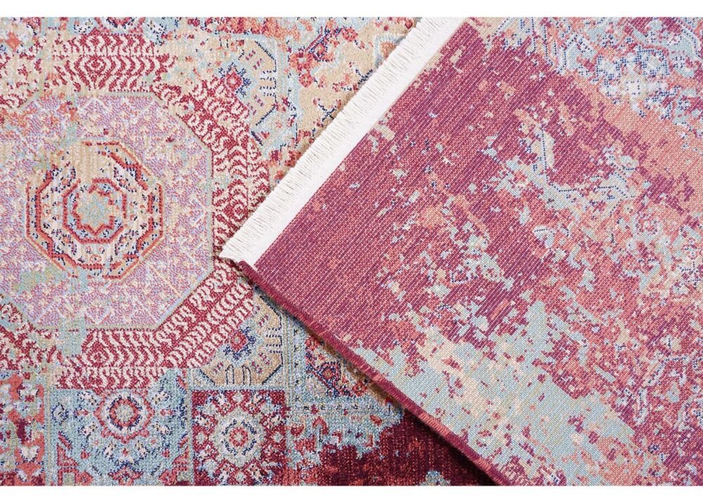 Small Red Throw Rugs 1.9x3.9 ft Modern Memluk - Rugs 1