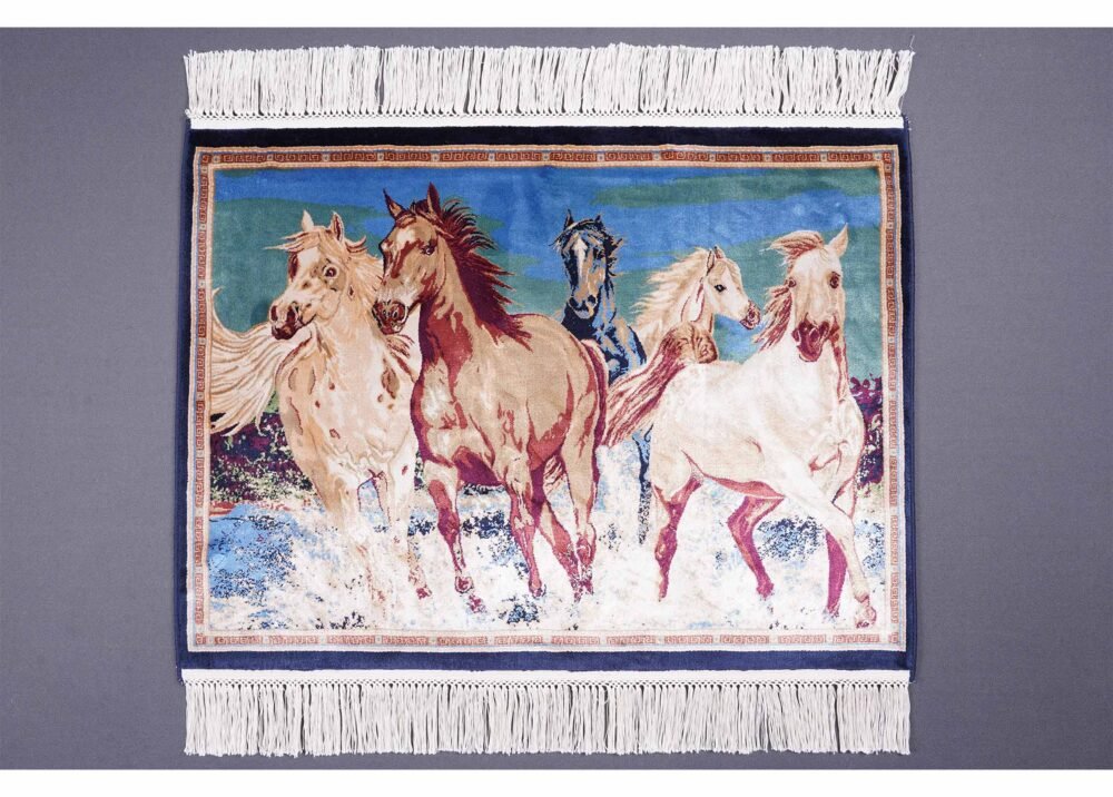 Small Rug for Bedroom Washable Silk Portrait 1.6x2.2 ft - Rugs 1