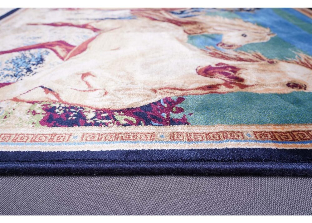 Small Rug for Bedroom Washable Silk Portrait 1.6x2.2 ft - Rugs 1