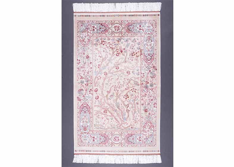 Small Rugs for Entryway Silk Medallion 2.6x4.1 ft - Rugs 1