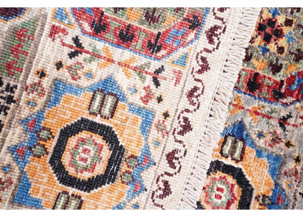 Small Rugs for Living Room Traditional Grey Memluk 2.9x1.9 ft
