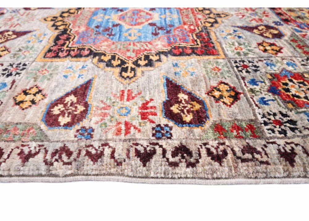Small Rugs for Living Room Traditional Grey Memluk 2.9x1.9 ft