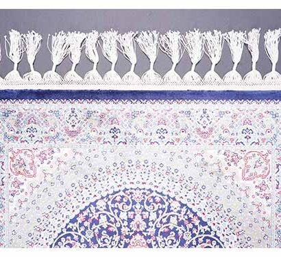 Small Rugs for Room Blue Silk Medallion 2.6x4.1 ft - Rugs 1