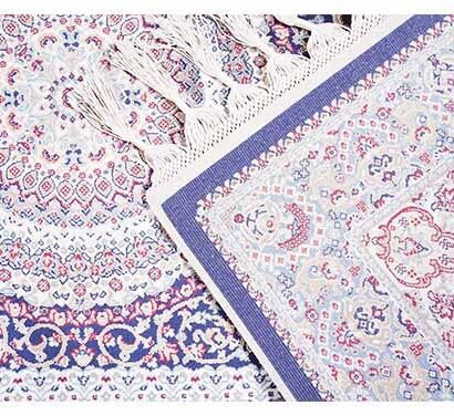 Small Rugs for Room Blue Silk Medallion 2.6x4.1 ft - Rugs 1
