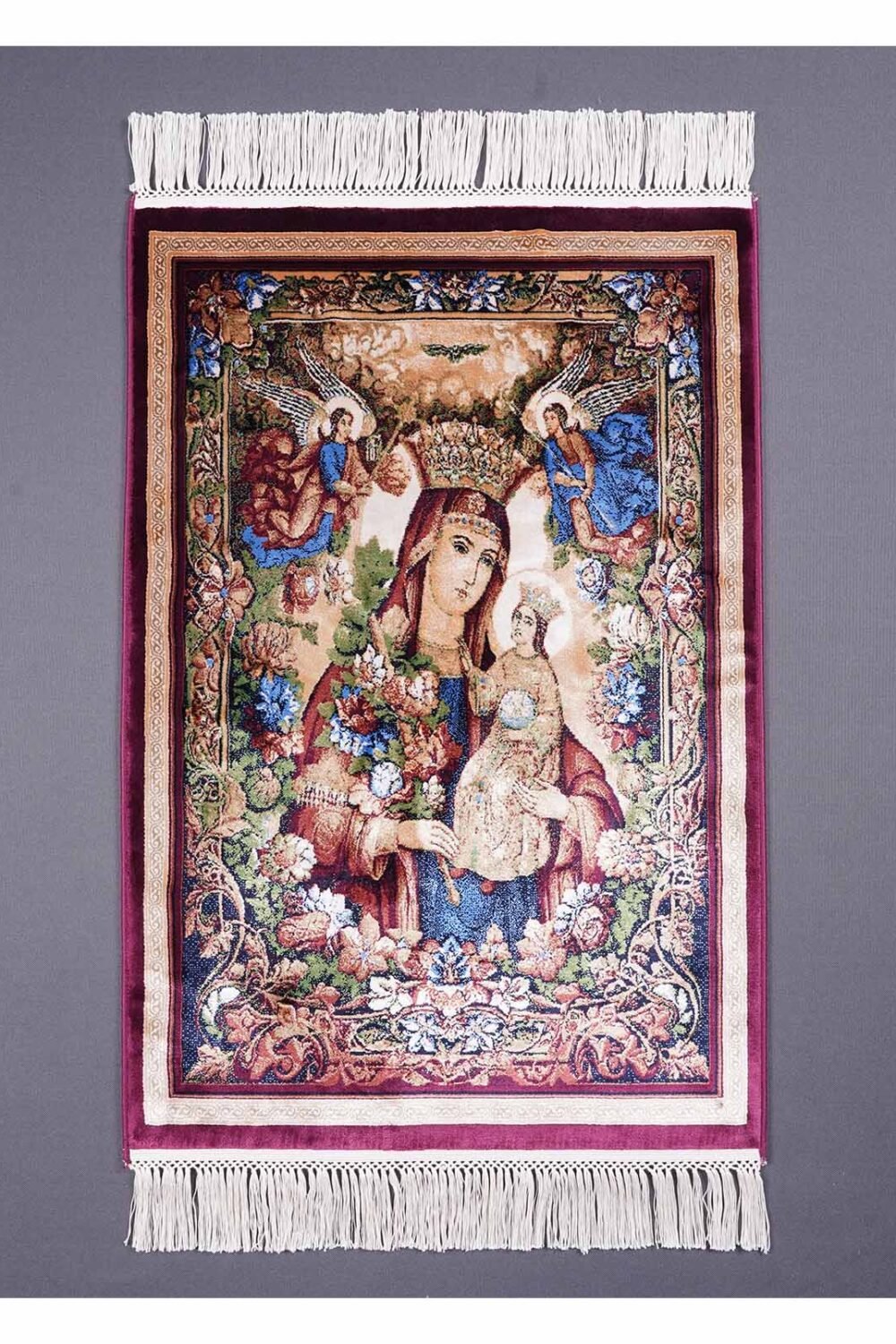 Small Throw Rugs for Bedroom Silk Portrait 1.6x2.2 ft - Rugs 1