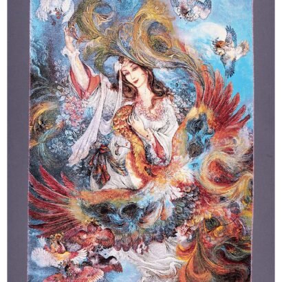 Small Turkish Rug Portrait Design 2.2x3.2 ft Washable Silk - Rugs 1