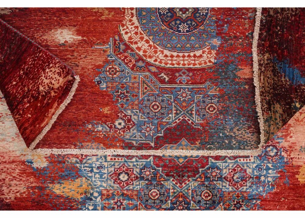 Stylish Multicolor Wool Area Rugs 6.4x4.8 ft Traditional Modern Memluk