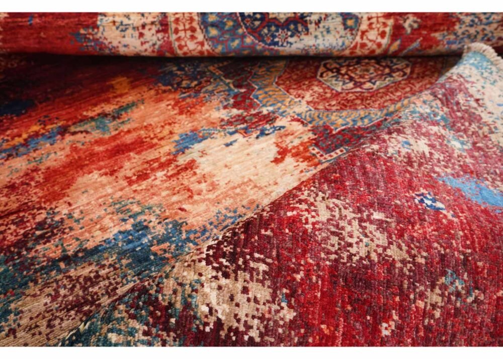 Stylish Multicolor Wool Area Rugs 6.4x4.8 ft Traditional Modern Memluk