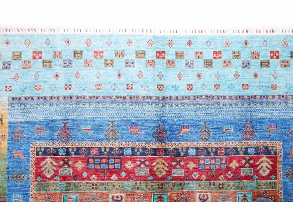 Traditional Colorful Kitchen Rugs Striped Pattern 9.8x6.5 ft Horcan