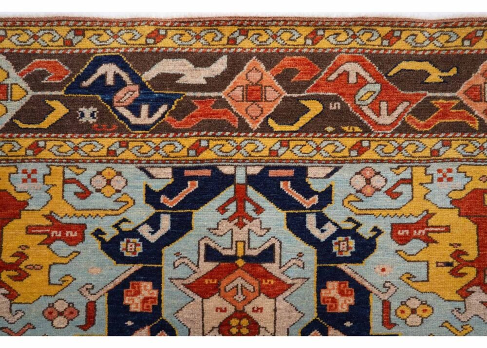 Traditional Kazak Hand-knotted Multicolour Rug 5.5x8.6 ft Wool