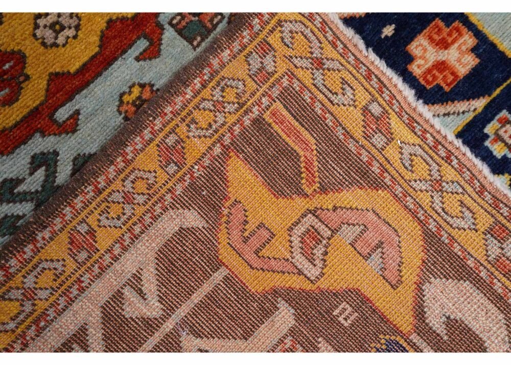 Traditional Kazak Hand-knotted Multicolour Rug 5.5x8.6 ft Wool
