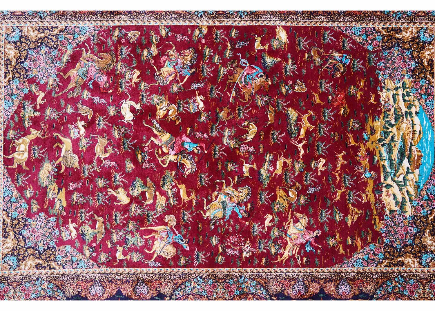 contemporary rug layout for interior styling