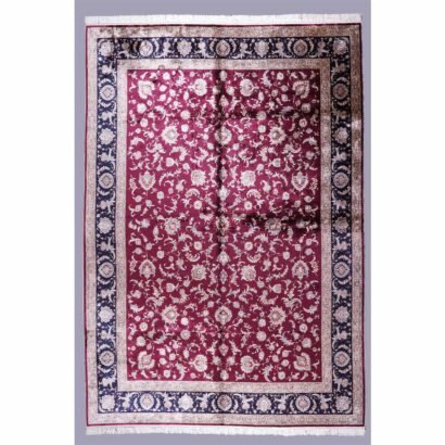 Washable Extra Large Rug for Under Bed Silk Medallion 11x8 ft - Rugs 1