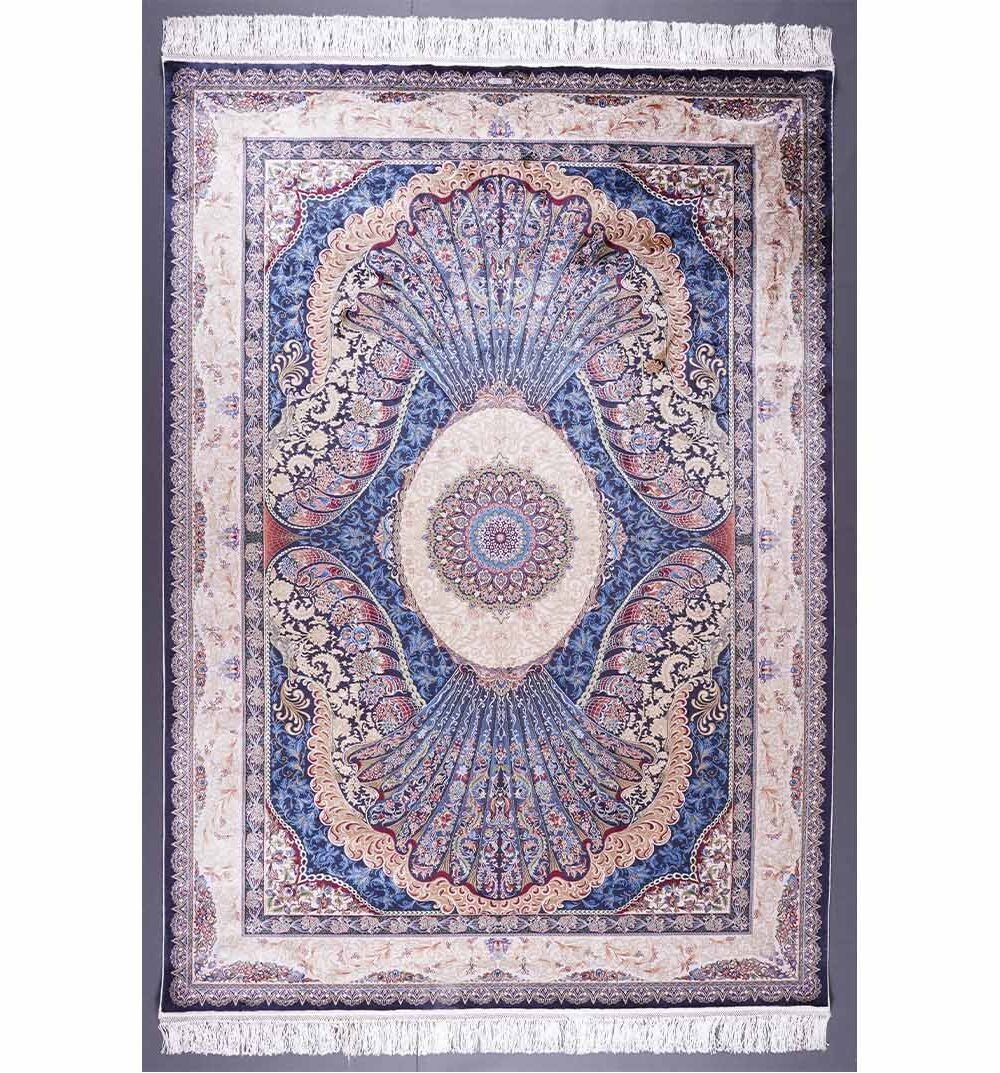 Washable Outdoor Rugs Bamboo-Silk 5.2x7.5 ft Medallion - Rugs 1