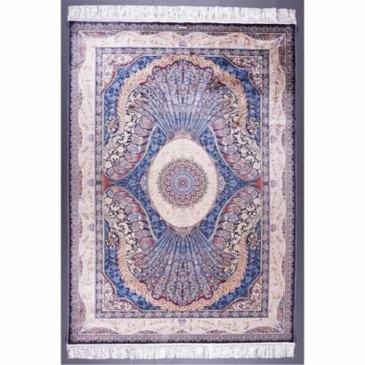 Washable Outdoor Rugs Bamboo-Silk 5.2x7.5 ft Medallion - Rugs 1