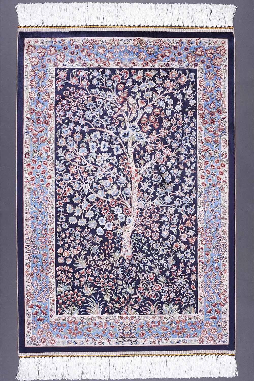 Washable Rug Small Medallion Area 2.6x3.9 ft Silk - Rugs 1