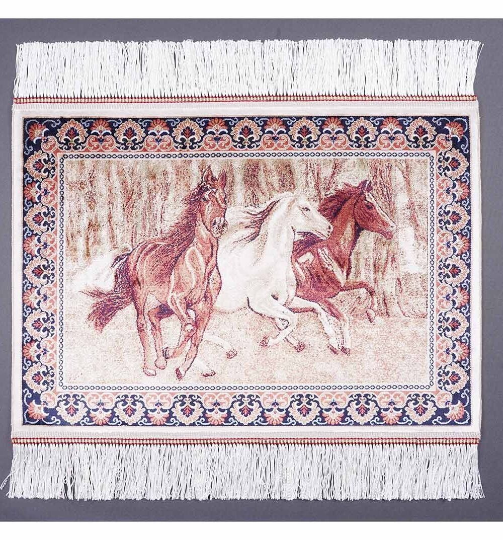 Washable Small Beige Rug 1.6x2.2 ft Portrait Silk - Rugs 1