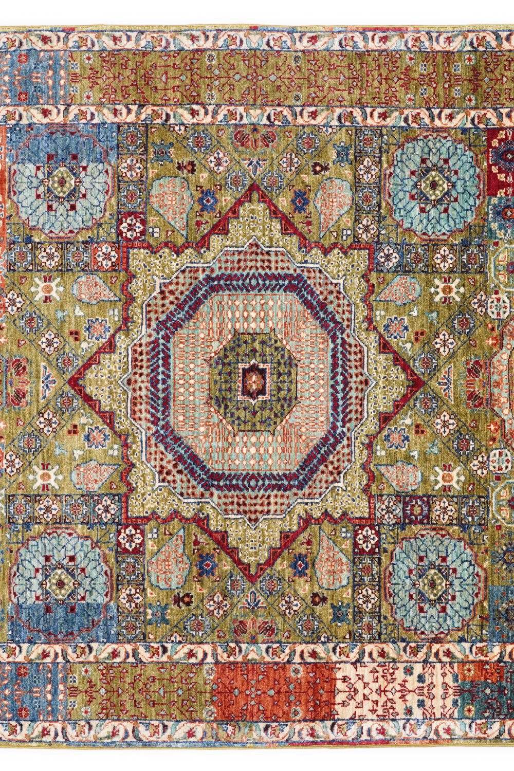 Geometric Afghan Wool Rug