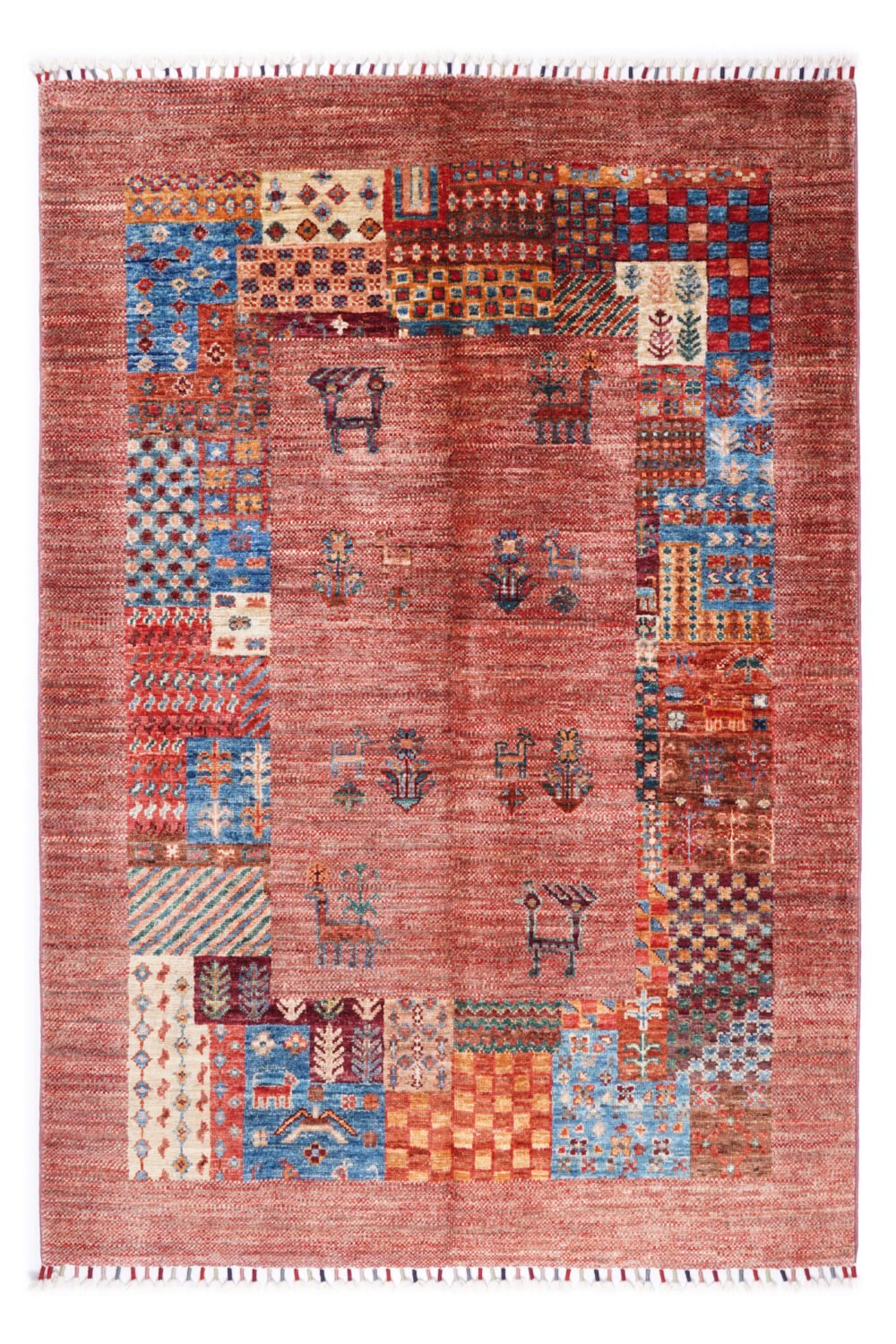 Afghan Animal Print Wool Rug