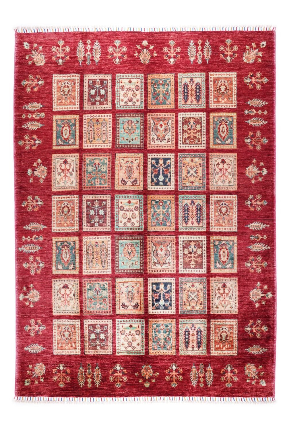 Afghan Horgin Checkered Rug
