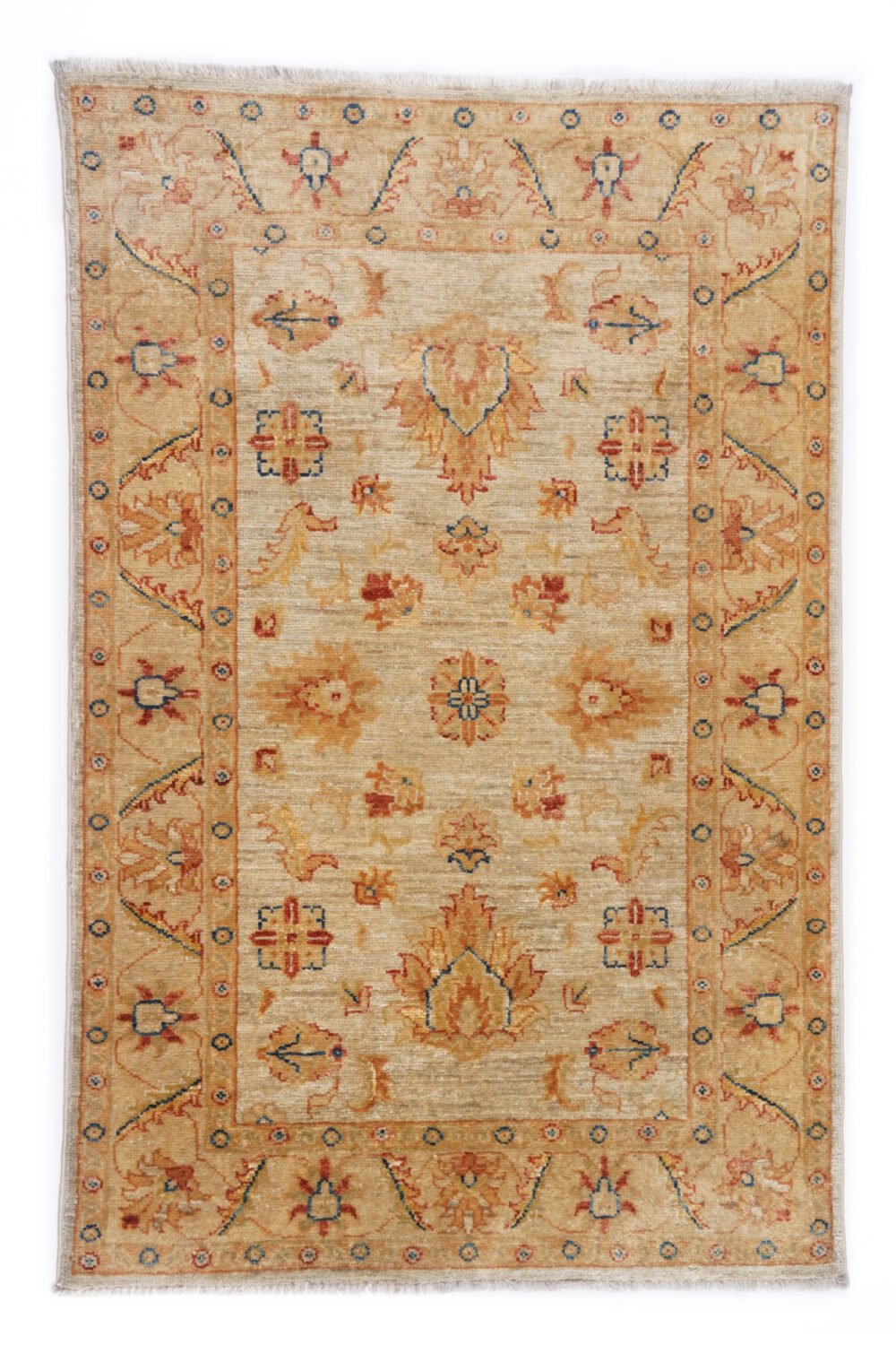 beige orange rug
