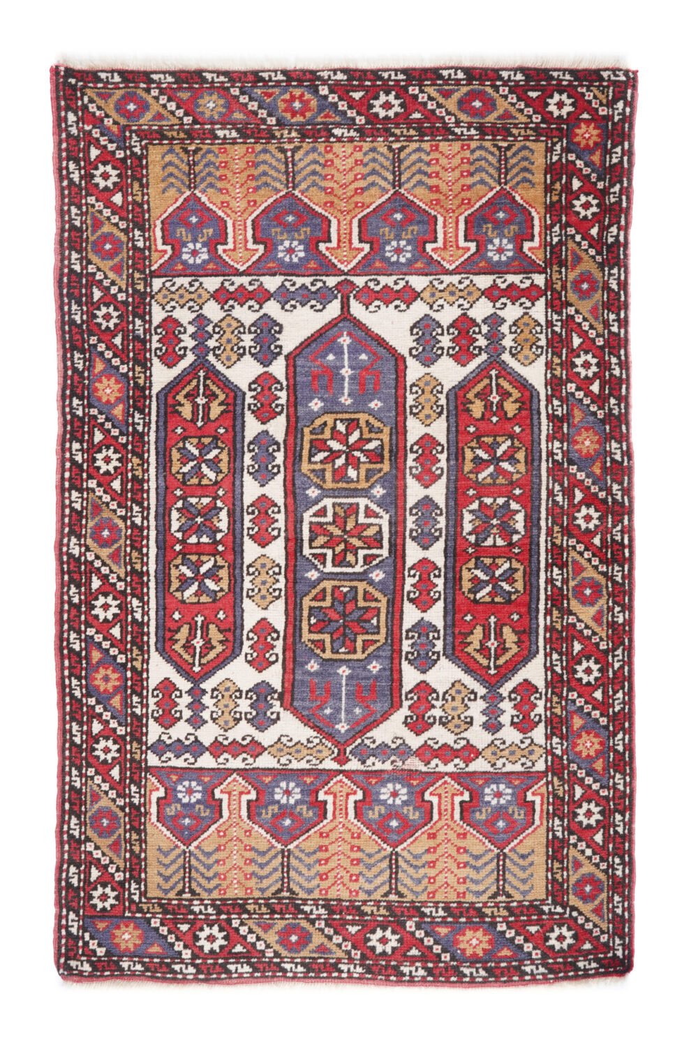 Ezine Red Wool Rug