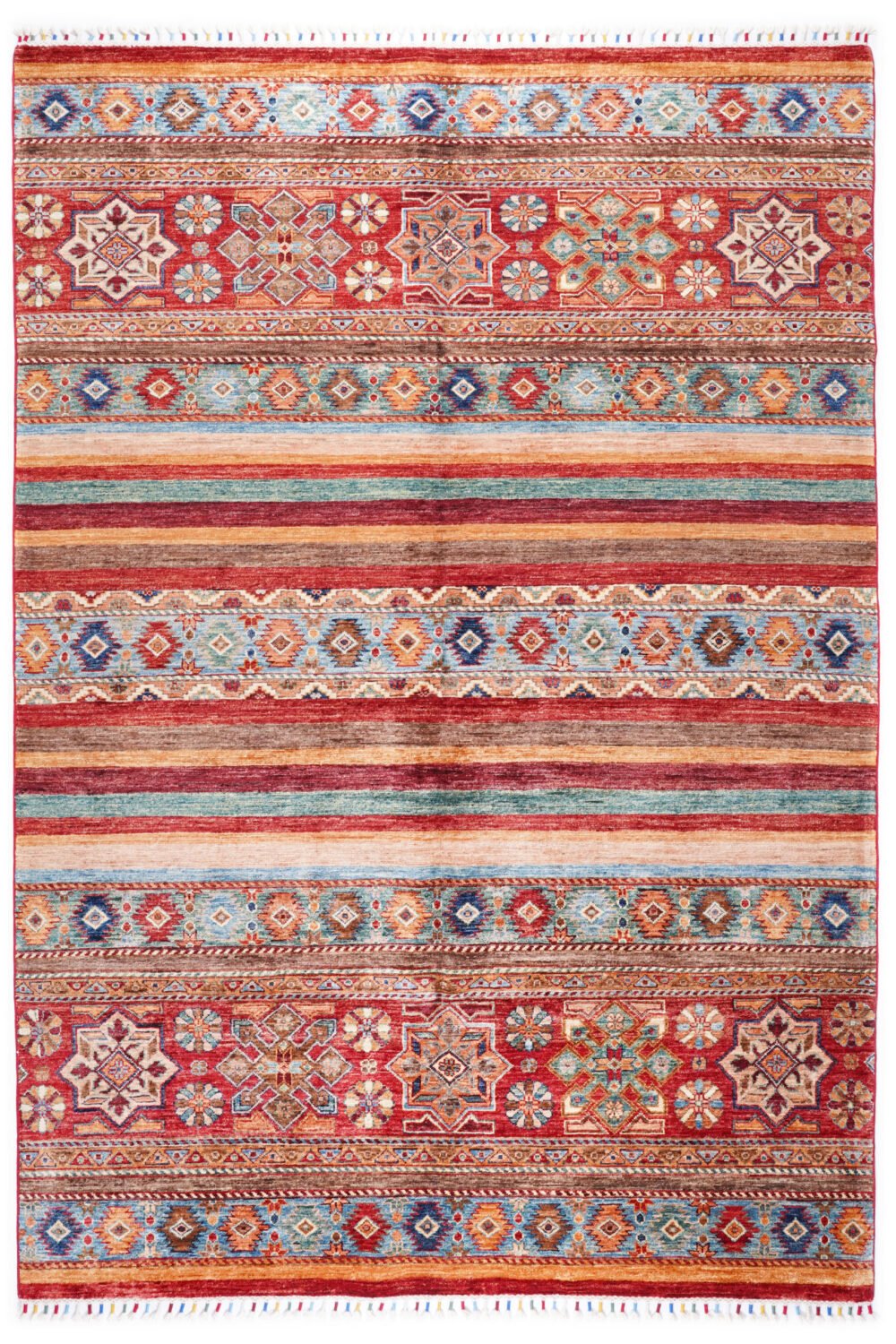 Striped Afghan Horgin Rug