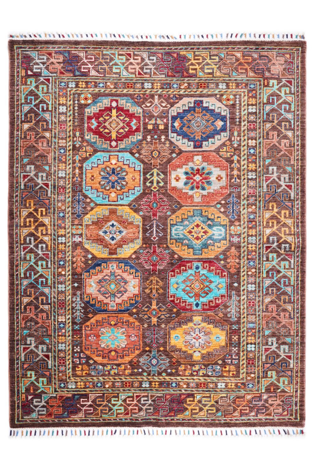 Shag rug with thick, plush pile
