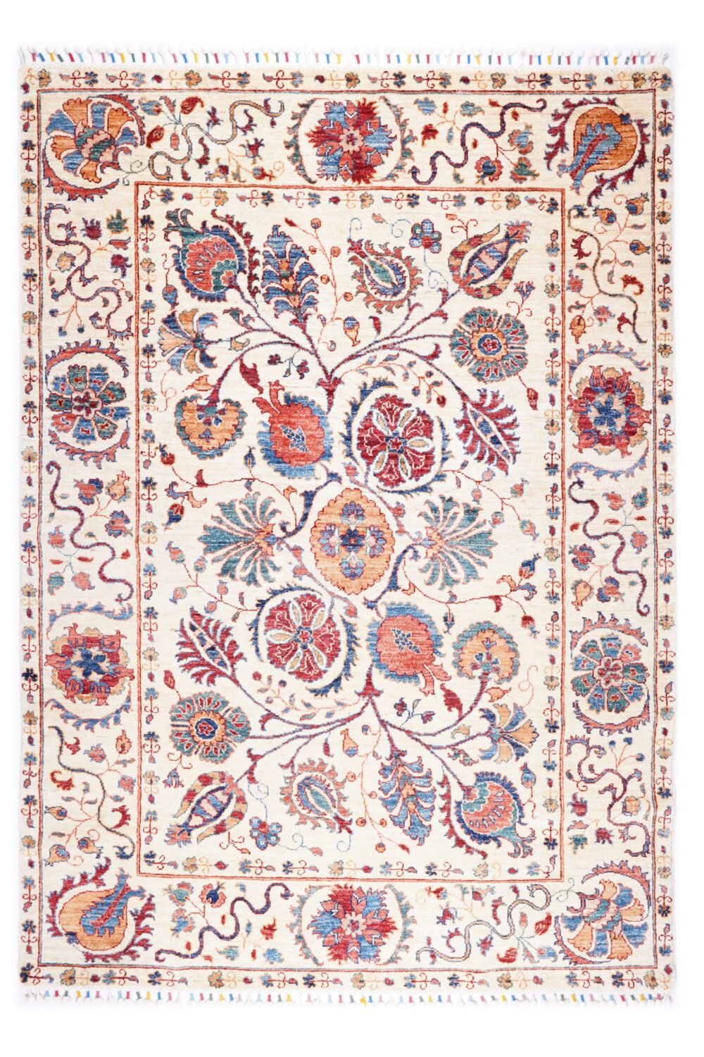 Floral Afghan Rug
