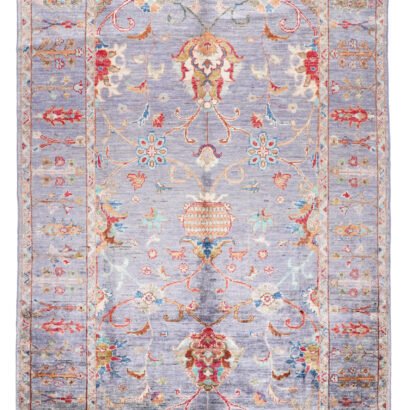 Purple Orange Oriental Rug