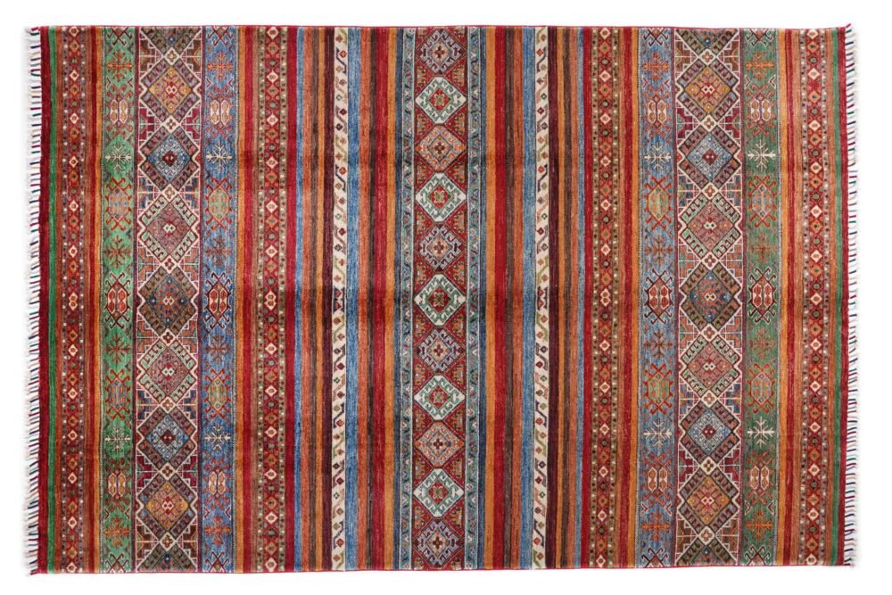Striped Afghan Rug
