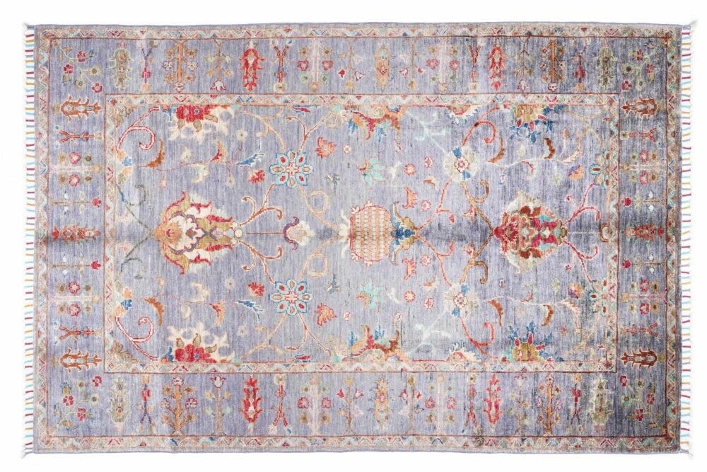 Purple Orange Oriental Rug