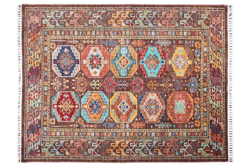 Shag rug with thick, plush pile