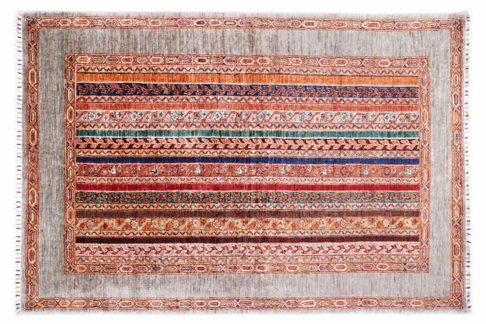 Striped Afghan Rug