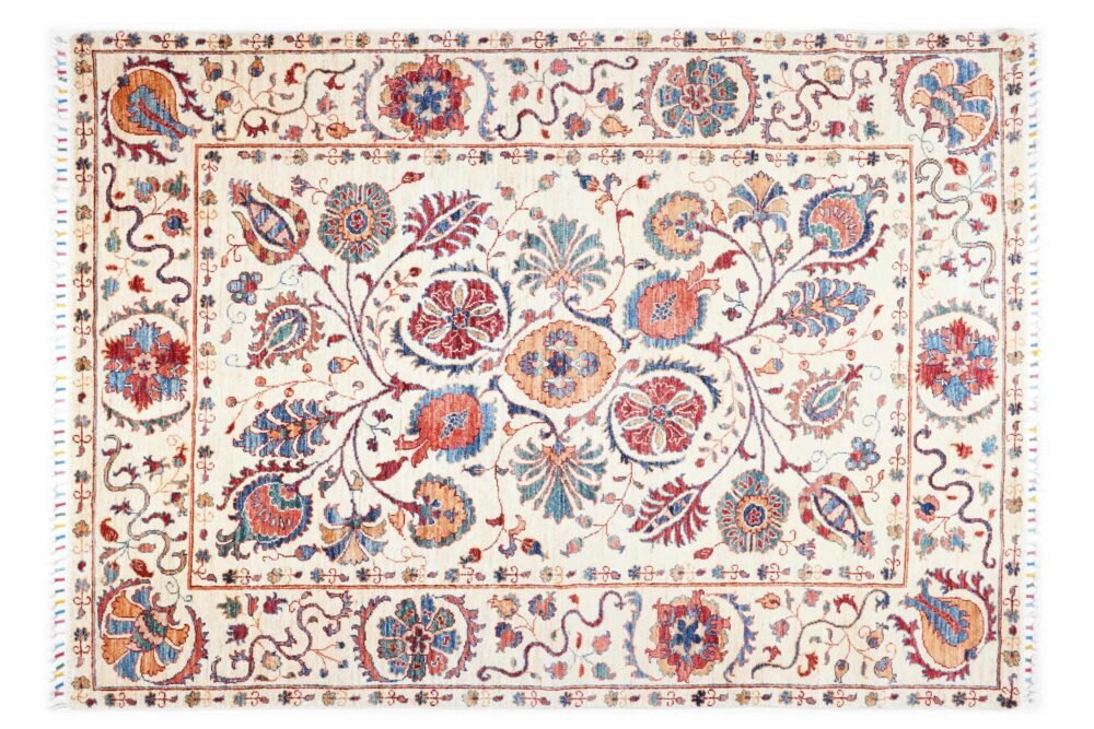 Floral Afghan Rug