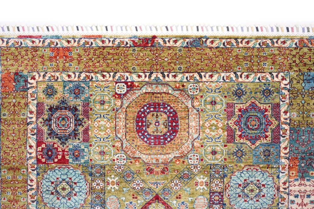 Geometric Afghan Wool Rug
