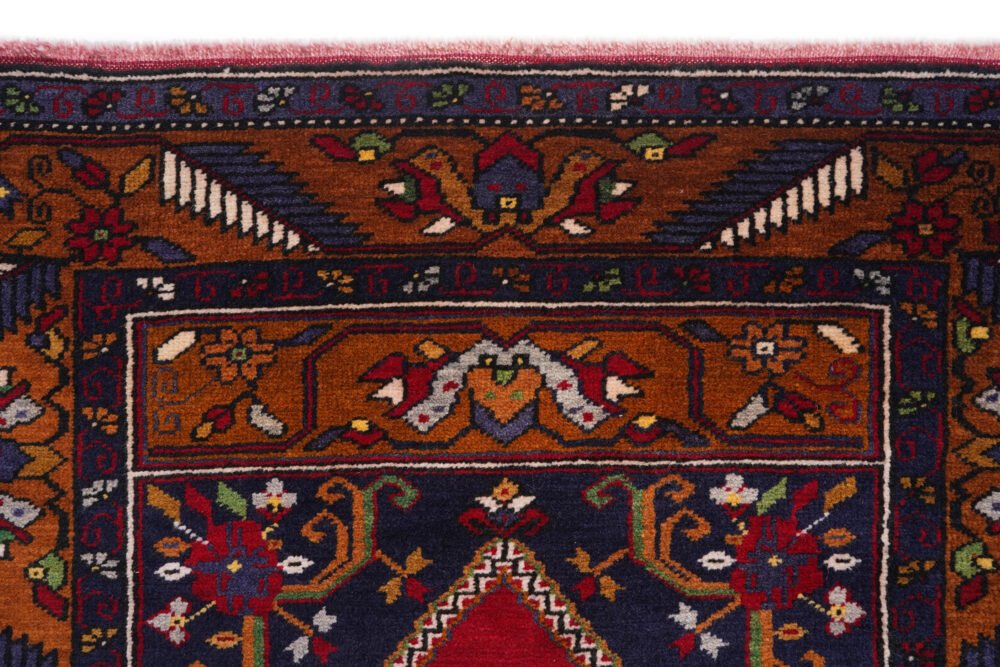 Blue Orange Yahyali Rug