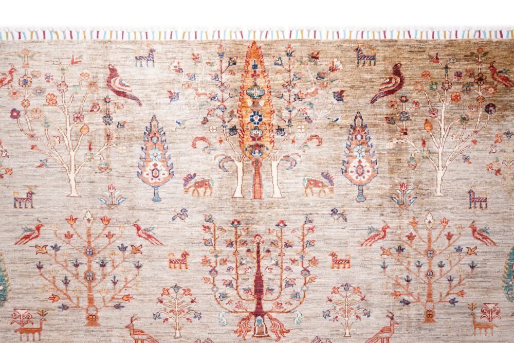 Botanical Afghan Rug